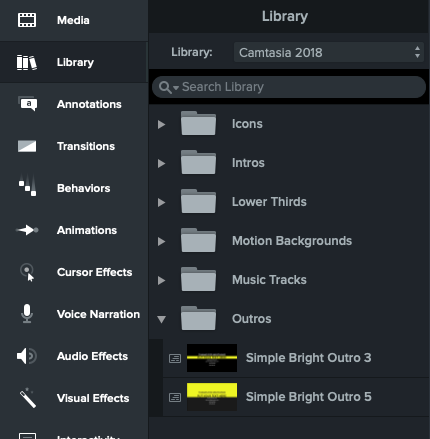 camtasia 2018 move audio tracks